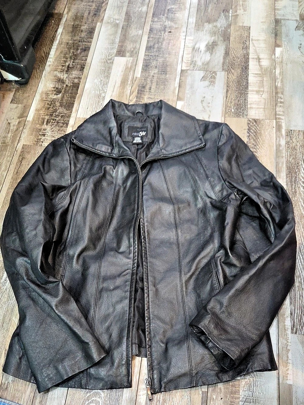 East 5th Leather Jacket Black Large WOMENS